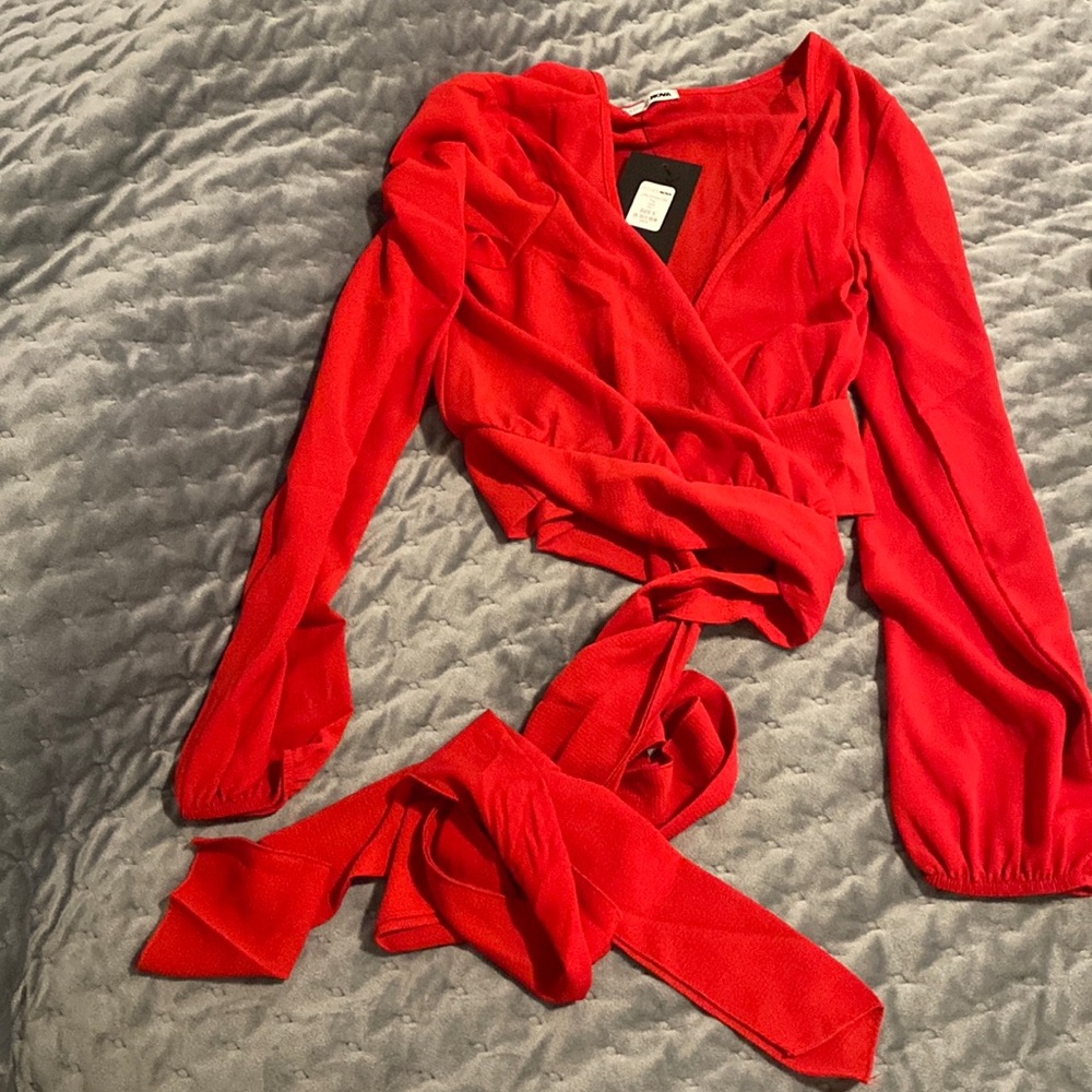Wrap around blouse